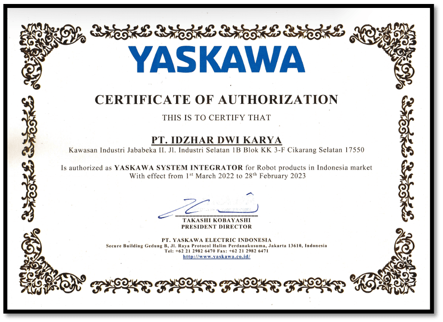 Yaskawa Authorization